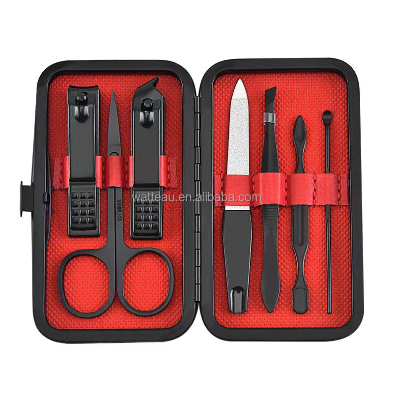 7pcs red manicure set