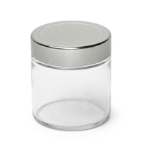 Couvercle métallique torsadé brillant argenté 58 mm pour bocaux en verre, fermeture hermétique, OEM personnalisé