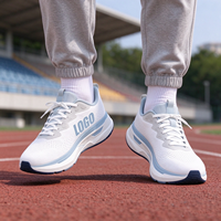 Chaussures de sport décontractées pour hommes, design personnalisé, légères et souples, en maille respirante, style marche, semelle en caoutchouc