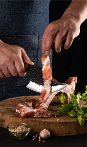 Cuchillo de carnicero forjado a mano <span class=keywords><strong>para</strong></span> picar <span class=keywords><strong>carne</strong></span> de pescado, suministro directo de fábrica, la mejor calidad - Product Image 5