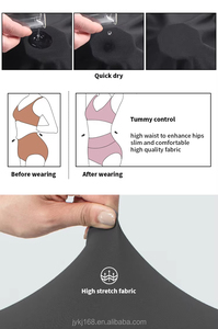 Conjunto <span class=keywords><strong>de</strong></span> yoga y fitness para mujer: Sujetador sin aros con espalda hueca y almohadillas, control <span class=keywords><strong>de</strong></span> abdomen y efecto levantacola, y pantalones acampanados. - Product Image 6