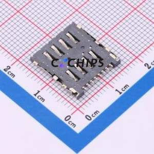 MICRO-SIM-0012-P SIM Card Connector SMD Connector Flip Cover Type Micro SIM Card Card Holder 1.5mm - Product Image 2