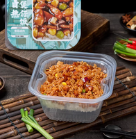 Arroz Picante Autocalentable en Olla de Barro con Pimienta Negra, Carne de Res, Curry, Pollo, Sabores Variados, en Caja, Comida Rápida, Conveniente para Dormitorios, Comida Instantánea