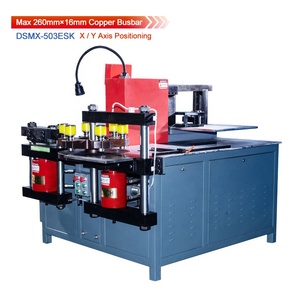 Machine de traitement de barres hydrauliques 3 en 1 certifiée CE, outil de poinçonnage, de pliage et de découpe du cuivre de haute précision - Product Image 1