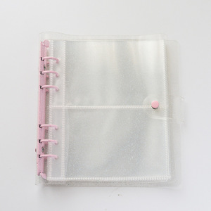 Suministro al por mayor: Álbum/libro de fotos de plástico transparente brillante de 6 orificios de la marca HZ, de 3 y 5 pulgadas, para tarjetas. - Product Image 6