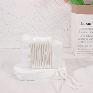 Atacado OEM Cotonetes Descartáveis + Bolas De Algodão + Algodão Pad Set para Maquiagem - Product Image 5