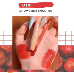 <span class=keywords><strong>Maroon</strong></span> Velvet Lip Gloss Mỹ Phẩm Nhà Cung Cấp Biểu Tượng Tùy Chỉnh Nhung Matte Plumping Lipgloss Sắc Tố Phong Phú Lip Gloss - Product Image 4