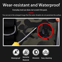 Bolsa de Pesca, Mochila para Aparejos con Soporte para Cañas, Gran Espacio de Almacenamiento, Ideal para Pesca con Mosca, Viajes al Aire Libre y Camping