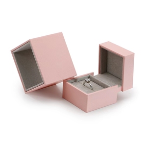 Factory Imitate Leather Paper <b>Necklace</b> Box Custom Outsourced Materials Plastic Boxes Luxury Velvet Insert Jewelry Plastic Box - Product Image 6