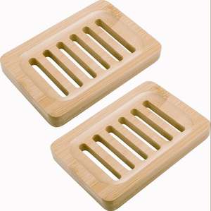 Porte-savon en bambou de luxe pour décoration de la maison et salle de bain - Product Image 1