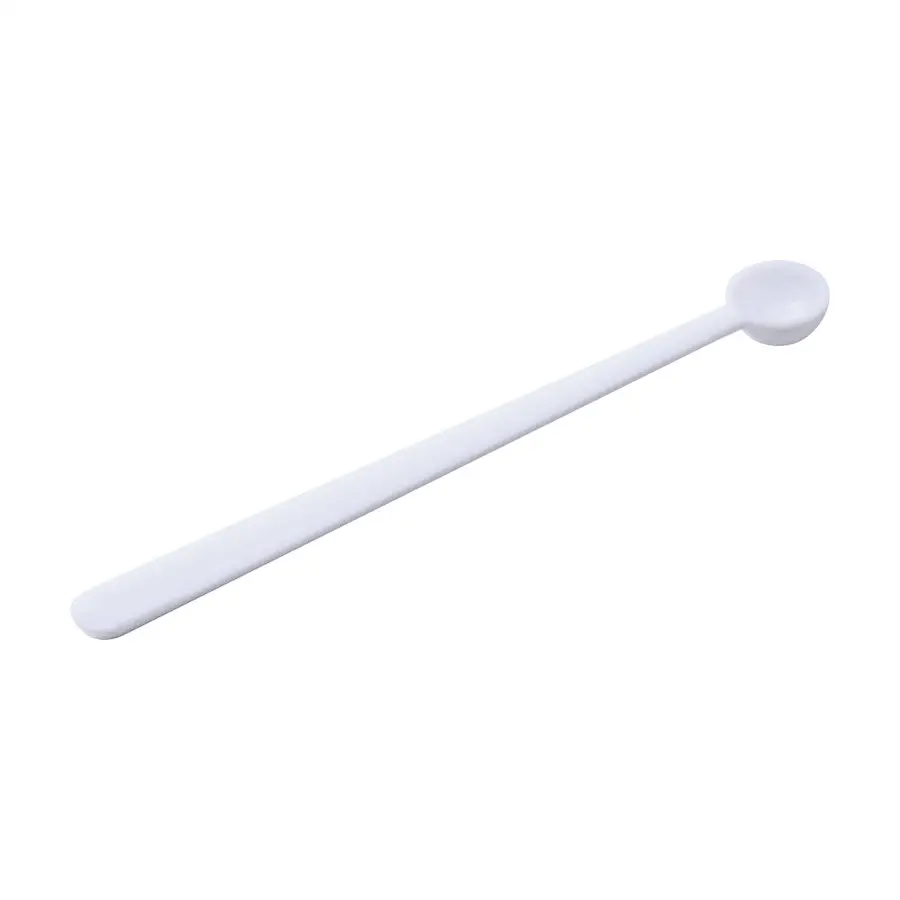 Mini cuchara médica desechable, 0,1 ml, 0,5 ml, blanca, redonda, de plástico
