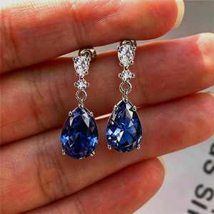 Boucles d'oreilles en forme de larme pour femmes, style frais, accessoires d'oreille pour usage quotidien - Product Image 1