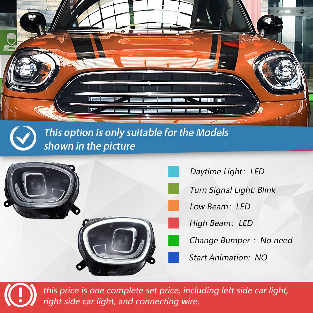 Headlight one set