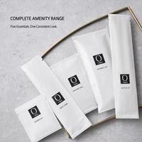 Kit de Amenidades Desechables para Habitaciones de Hotel con Logotipo Personalizado Impreso Individualmente, Incluye Set Dental, Gorro de Ducha y Peine para Resorts