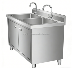 Évier intégré en acier inoxydable 304 avec plan de travail pour le lavage de <span class=keywords><strong>la</strong></span> vaisselle et des légumes <span class=keywords><strong>dans</strong></span> les hôtels et les restaurants - Product Image 5