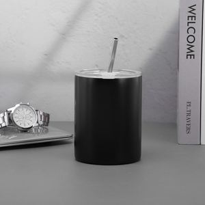 304 Stainless Steel <b>Double</b> <b>Wall</b> Insulated Cup Foreign Trade Cross-border Portable Coffee Cup for Women High Appearance Straw Cup - Product Image 6