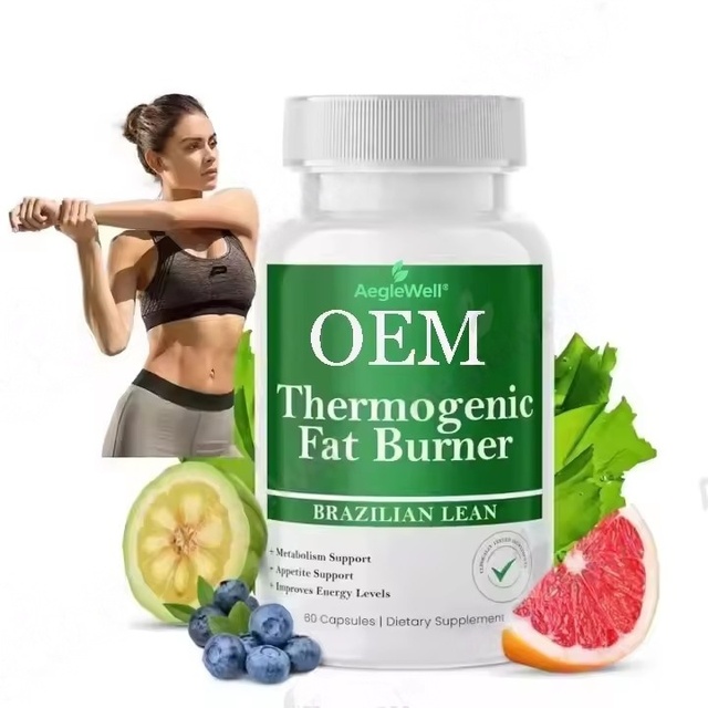 Aeglewell OEM ODM Thermogenic Fat Burner Capsules Waist Trimmer & Tighten Abs Supplements Private Label Fat Burner Capsule