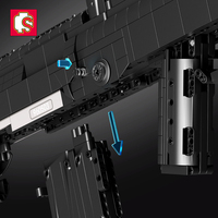 Sembo Bloc 702990 Assemblée Éducation Diy Enfants Cool Gun Textes Portant Autorisation des Briques 95-1 Fusil D'assaut Blocs Ensembles Garçons Jouets