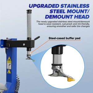 Machine à changer les pneus semi-automatique MRCARTOOL 112, pour roues de 12 à 24 pouces, avec briseur de talon de roue de 5500 LBS - Product Image 2