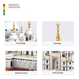 Bloques de Construcción del Taj Mahal, Juguete de Plástico, Modelo Educativo, Creativo, para Niños y Adultos, Venta al Por Mayor - Product Image 4