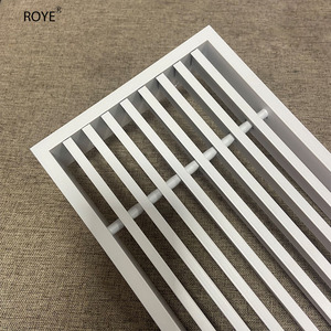 <span class=keywords><strong>Grille</strong></span> de ventilation pour climatisation centrale en alliage <span class=keywords><strong>d</strong></span>'aluminium, design moderne, montage au plafond, retour <span class=keywords><strong>d</strong></span>'air latéral très simple et étroit - Product Image 5