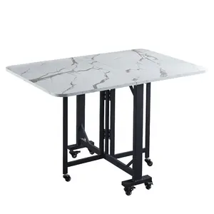 Mesa dobrável durável barato sala de jantar casa mesa de calcário mobiliário comercial home office desk