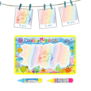 Jumon Water Doodle Mat Educational <b>Drawing</b> Toys Set for Kids with Animal Themes Unisex TC Cloth & Cotton Material Color Box T27 - Product Image 5