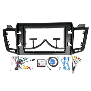 Meihua Gris Fer 10 "LHD/RHD Auto AC <span class=keywords><strong>Lecteur</strong></span> DVD de voiture Accessoires intérieurs Cadre radio stéréo Android pour Toyota RAV4 2013-2018 - Product Image 1