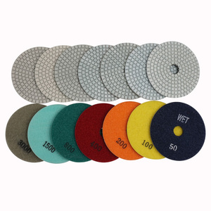 <span class=keywords><strong>XHD</strong></span> 80/100/125/180mm 7 étapes d'épaisseur 3mm tampons de polissage de pierre de diamant humide pour cadeau de granit: #50,#100,#200,#400,#800,#1500,#3000 - Product Image 2