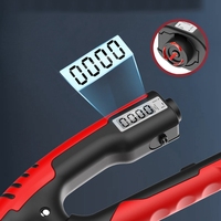 Entrenador de Antebrazo con Resistencia Ajustable de 5-60 kg para Pantalla LCD, Equipo de Gimnasio y Fitness en Casa, Fortalecedor Digital de Agarre de Mano, Negro