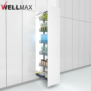 Wellmax-armario de cocina de melamina caliente, organizador de despensa extraíble