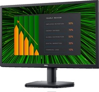 Monitor LCD de Alta Definición Dell E2423H de 23.8 Pulgadas, Equipo de Oficina para Negocios, Pantalla para Interacción Facial