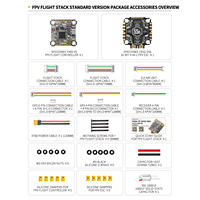 Contrôleur de vol SpeedyBee F405 V5 OX32 55A Stack 30.5x30.5mm 4-en-1 ESC 3-6S Lipo Betaflight pour drone de course FPV