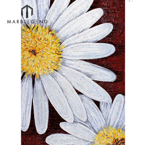 Di Cristallo colorato di arte di vetro del modello di fiore per la parete e pavimento - Product Image 4