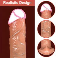 Direkt vom Hersteller Tragbarer Stoßender Dildo-Vibrator Teleskopisch Beheizbar & Fernbedienbar G-Punkt Anal-Stimulator Weibliches Sexspielzeug