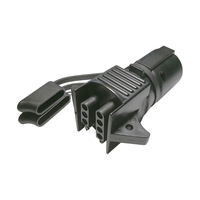Adaptateur de prise de remorque ronde 7 voies, 7 broches vers 4 voies 4 broches, 5 voies 5 broches, double sortie plate, pour attelage de remorquage de camping-car et camion, OEM personnalisé