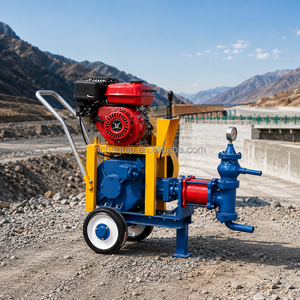 Pompe à mortier à essence portable 25L/min 15 bars pour l'injection de ciment et de boues pour la réparation de ponts et de tunnels - Product Image 3