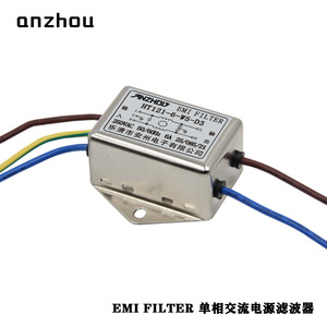 ตัวกรอง EMI อันโจว รุ่น HT121-6-W5-D3 ตัวกรองสายไฟ AC เฟสเดียว โหมดคอมมอน - Product Image 3
