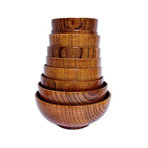 Bol en bois pour servir la <span class=keywords><strong>salade</strong></span>, la soupe, les fruits, idéal pour les mariages et les fêtes - Product Image 6