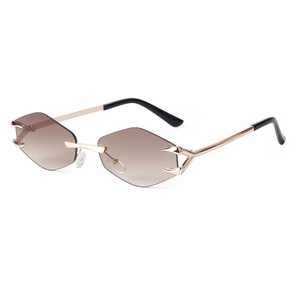 แว่นกันแดดทรงเหลี่ยมไร้กรอบ รุ่น <span class=keywords><strong>ADE</strong></span> WU STY8069A ดีไซน์หรูหรา วัสดุโลหะ ทรงเหลี่ยมเพชรไล่เฉดสี - Product Image 4