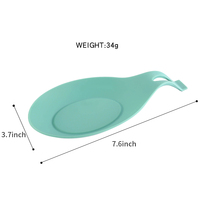Repose-cuillère en silicone Manjia pour comptoir de cuisine, support pour spatule, louche, brosse, cuillère à risotto pendant la cuisson