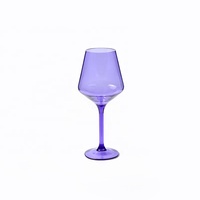 Verres à vin rouge en plastique de qualité supérieure, gobelet à vin à tige avec Design de bol allongé