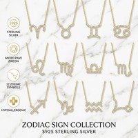 Collier en argent S925 certifié plaqué or 18 carats pour cadeau d'anniversaire, pendentif élégant Constellation, bijoux Ganku