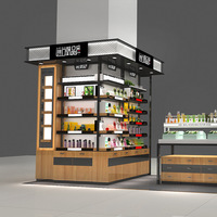 Étagère de présentation de cosmétiques de haute qualité en bois à face unique pour salon de beauté, étagère de maquillage pour supermarché, centre commercial, produits de soin de la peau
