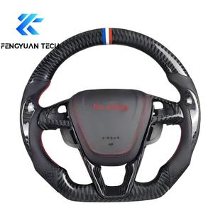<span class=keywords><strong>Volante</strong></span> Deportivo de Carreras de Fibra de Carbono Real Personalizado para Ford Trim EcoBoost GT/Shelby GT350/Focus 4 2013 2014 <span class=keywords><strong>sin</strong></span> airbag - Product Image 6