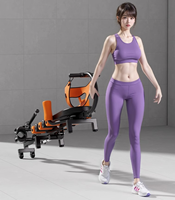 Banc d'entraînement électrique multifonctionnel Smith pour étirements, inclinable et plat, pour les jambes, orthopédique, pour la colonne vertébrale, cervicale et lombaire, usage domestique