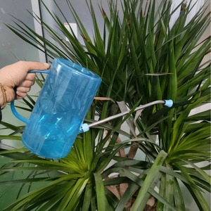 Regadera de plástico transparente de 1 litro con boquilla larga para jardinería doméstica, herramientas para plantas en maceta - Product Image 1