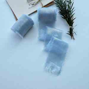 Ruban en Chiffon Effiloché Perlé Simple Face 4cm x 5m pour Bricolage et Décoration de Table - Grande Vente - Product Image 5