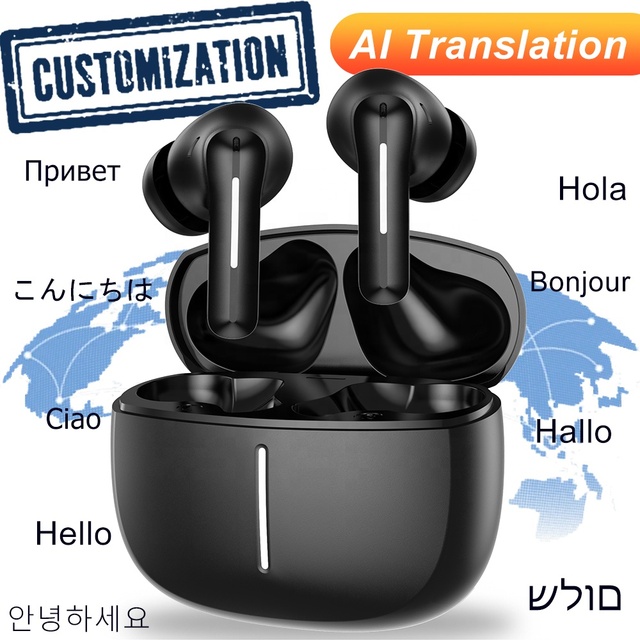S81A In-Ear Stereo ANC+ENC Noise-Canceling Wireless Earphones Instant AI Translation Earphones, No Subscription Required