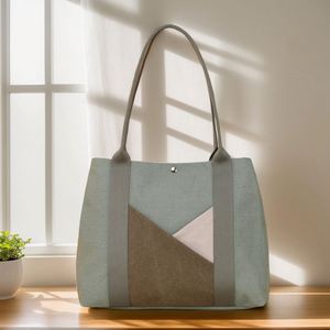 ถุงผ้าคอตตอนสีขาวขนาดใหญ่กระเป๋าและซิปสามารถนำกลับมาใช้ใหม่ได้เป็นมิตรกับสิ่งแวดล้อมสำหรับช้อปปิ้งหรือเป็นของขวัญ - Product Image 2